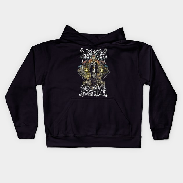 NAPALM DEATH MERCH VTG Kids Hoodie by StuckFindings